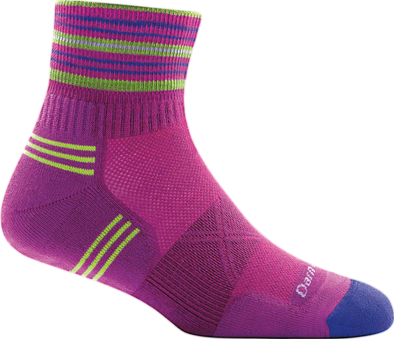 Darn Tough Womens 1017 Merino Wool 1/4 Crew Running Socks