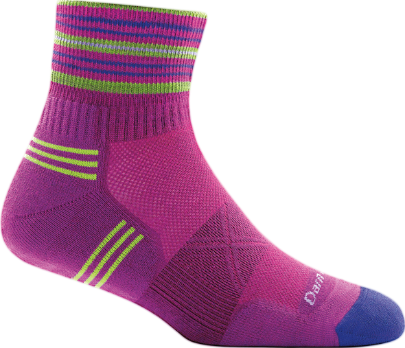 Darn Tough Womens 1017 Merino Wool 1/4 Crew Running Socks