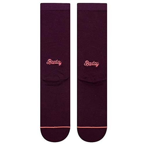 Stance Women's Baeday Socks,Medium,Wine