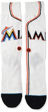 Stance Men's Marlins Home Socks White L