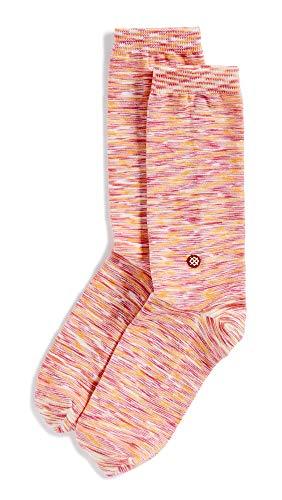 STANCE Women's Spacer Crew Socks, Red, One Size
