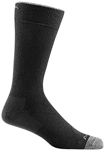 Darn Tough Mens 6032 Solid Crew Lightweight Merino Wool Socks