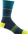 Darn Tough Mens 6062 Flash Stripe Crew Lightweight Merino Wool Socks