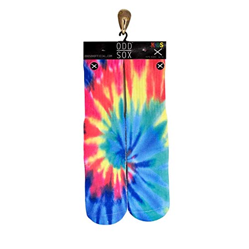 Odd Sox Kids Crew Novelty Socks, Tie Dye, One Size