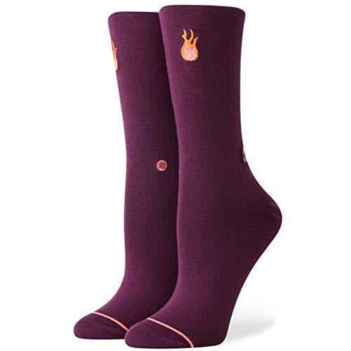 Stance Women's Baeday Socks,Medium,Wine