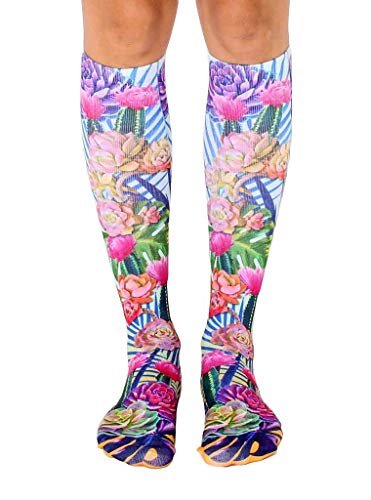 Living Royal Unisex Knee High Fashion Socks, Neon Wild, One Size
