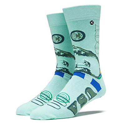 Odd Sox Unisex Crew Novelty Socks, Federal Reserve, One Size