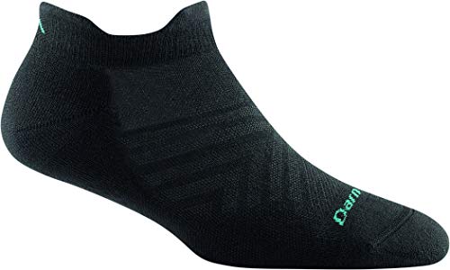 Darn Tough Womens 1052 Run Coolmax No Show Tab Ultra-Lightweight with Cushion Merino Wool Socks