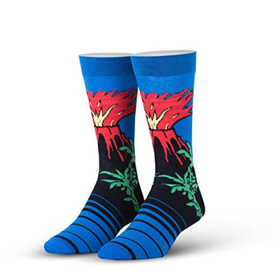 Odd Sox Unisex Crew Novelty Socks, Magma, One Size