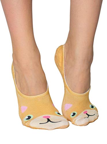 Living Royal Unisex Invisible Fashion Socks, Kitty, One Size