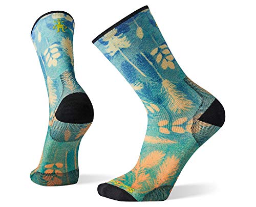 Smartwool Women's PhD Ultra Light Sun Botanical Print Crew Socks