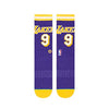 Stance Men's Lakers 94 HWC Socks, Purple Medium