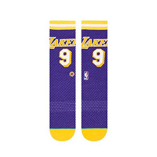 Stance Men's Lakers 94 HWC Socks, Purple Medium