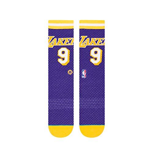 Stance Men's Lakers 94 HWC Socks, Purple Medium