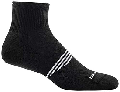 Darn Tough Mens 1102 Element 1/4 Crew Lightweight with Cushion Merino Wool Socks