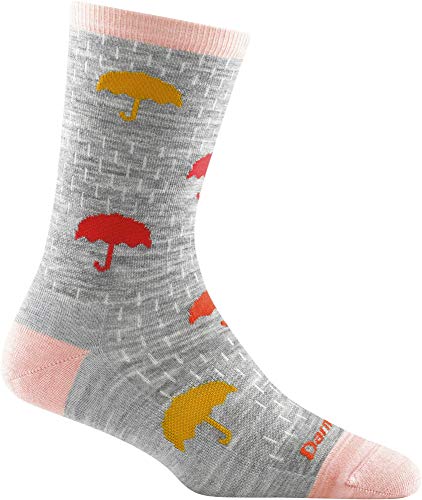 Darn Tough Womens 6053 Umbrellas Crew Lightweight Merino Wool Socks