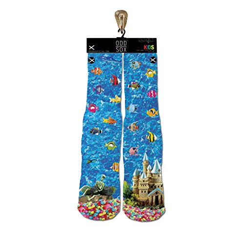 Odd Sox Kids Crew Novelty Socks, Fishies, One Size