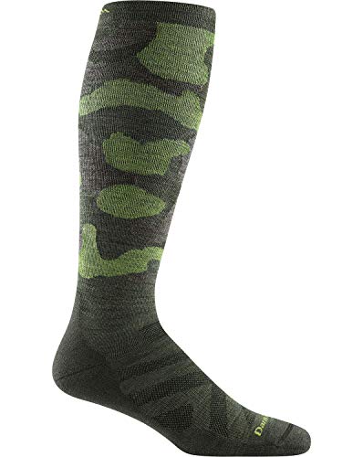 Darn Tough Mens 8006 Camo OTC Midweight with Cushion Graduated Light Compression Merino Wool Socks