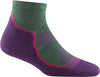 Darn Tough Womens 1987 Light Hiker 1/4 Crew Lightweight with Cushion Merino Wool Socks