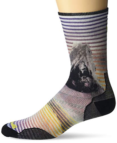 Smartwool Men's PhD Ultra Light Snow Summit Print Crew Socks
