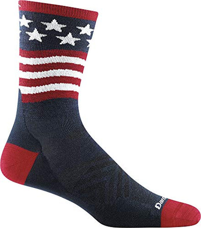 Darn Tough Mens 1037 Patriot Micro Crew Ultra-Lightweight Merino Wool Socks