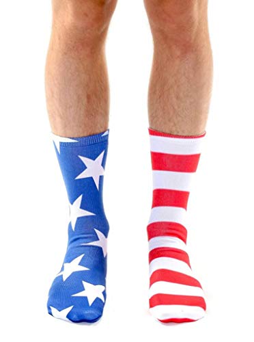 Living Royal Unisex Knee High Fashion Socks, Stars & Stripes, One Size