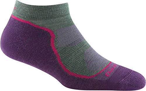 Darn Tough Womens 1986 Light Hiker No Show Lightweight with Cushion Merino Wool Socks