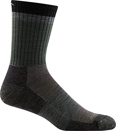 Darn Tough Mens 1924 Heady Stripe Micro Crew Lightweight with Cushion Merino Wool Socks