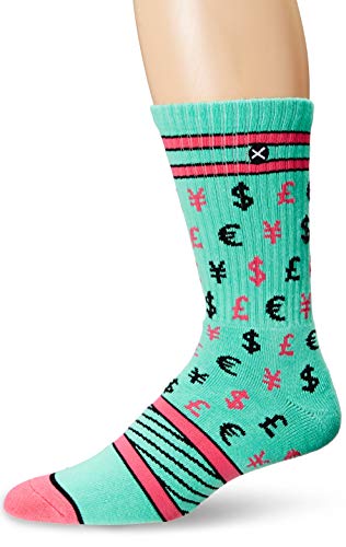 Odd Sox Unisex Crew Novelty Socks, Big Bank, One Size