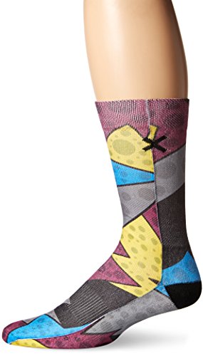 Odd Sox Unisex Crew Novelty Socks, Soles (Wine), One Size