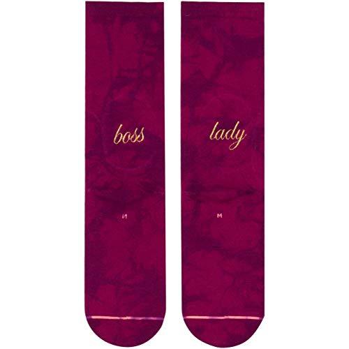 Stance Boss Lady Crew Merlot SM (Women's Shoe 5-7.5) Socks