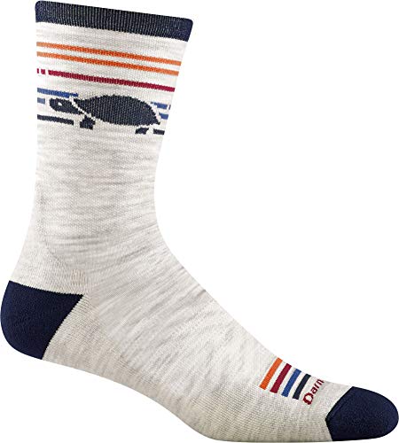 Darn Tough Mens 1041 Pacer Micro Crew Ultra-Lightweight with Cushion Merino Wool Socks