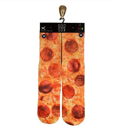 Odd Sox Kids Crew Novelty Socks, Pizza King, One Size