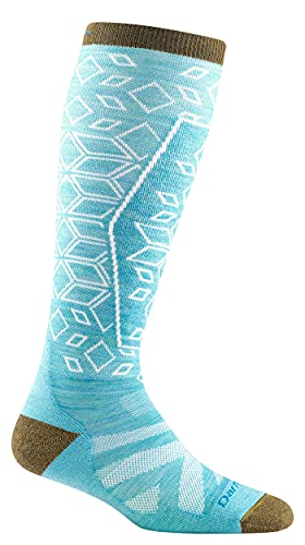 Darn Tough Womens 8022 Traverse OTC Lightweight with Cushion Padded Shin Merino Wool Socks