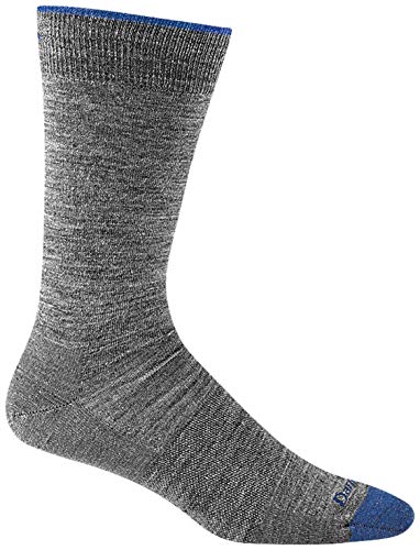 Darn Tough Mens 6032 Solid Crew Lightweight Merino Wool Socks
