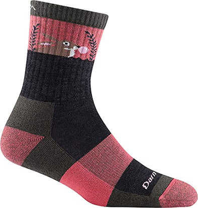 Darn Tough Womens 1995 Bubble Bunny Micro Crew Lightweight with Cushion Merino Wool Socks