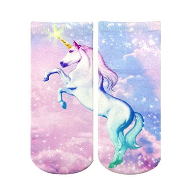 Living Royal Unisex Ankle Fashion Socks, Unicorn Dreams, One Size