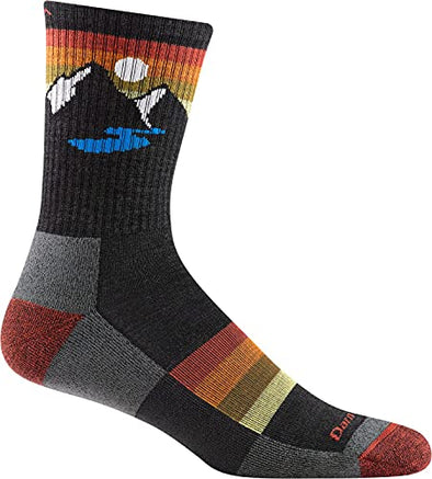 Darn Tough Mens 1997 Sunset Ridge Micro Crew Lightweight with Cushion Merino Wool Socks