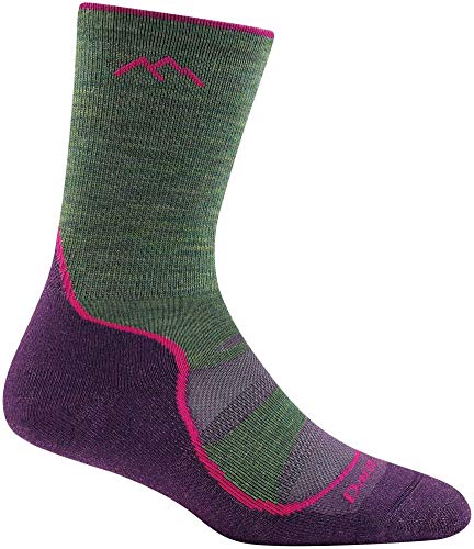 Darn Tough Womens 1967 Light Hiker Micro Crew Lightweight with Cushion Merino Wool Socks