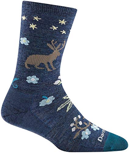 Darn Tough Womens 6016 Folktale Crew Lightweight Merino Wool Socks