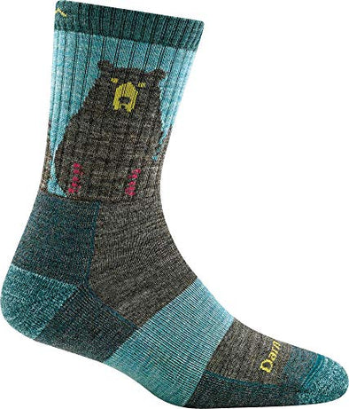 Darn Tough Womens 1970 Bear Town Micro Crew Lightweight with Cushion Merino Wool Socks