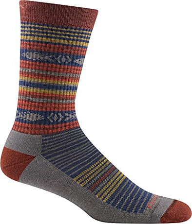 Darn Tough Mens 6071 Backcast Crew Lightweight with Cushion Merino Wool Socks