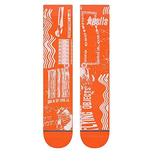 Stance Strange Lights Crew Socks in Coral (L)