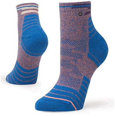 Stance Bezel Hike Qtr Socks Women's Blue Small