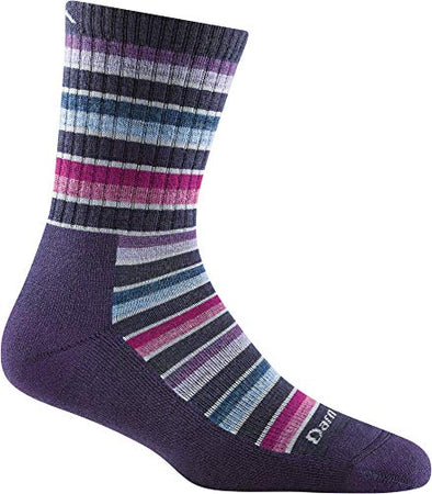 Darn Tough Womens 1994 Decade Stripe Micro Crew Midweight with Cushion Merino Wool Socks