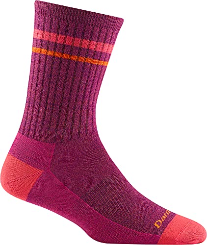 Darn Tough Womens 6064 Letterman Crew Lightweight Merino Wool Socks