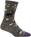 Darn Tough Womens 6016 Folktale Crew Lightweight Merino Wool Socks