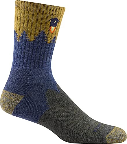 Darn Tough Mens 1974 Number 2 Micro Crew Midweight with Cushion Merino Wool Socks