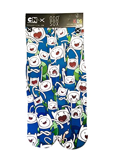 Odd Sox Kids Crew Novelty Socks, Mad Finns, One Size