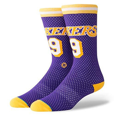 Stance Men's Lakers 94 HWC Socks, Purple Medium